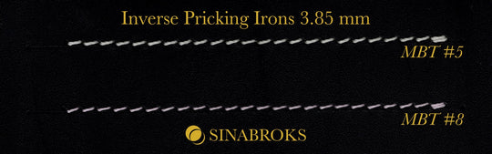 Inverse Pricking Irons - 2.2 mm width tooth
